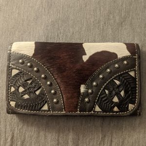American West cowhide wallet.